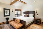 Primary bedroom: King bed and a TV
